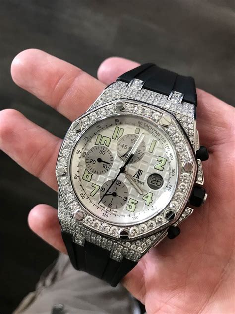 fully iced out audemars piguet replica|audemars piguet royal oak price.